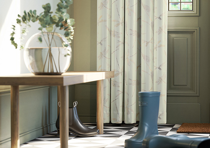 Dragonflies, Soft Green - Made to Measure Curtains - Image 5